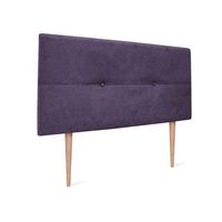 cabecero de tela aqualine con botones 105x105cm con patas camas 105 - lila