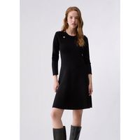 liu jo vestidos vestido fit flare de punto para mujer