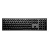 Teclado hp 975 dual inalambrico bluetooth 5.0 retroiluminacion usb-c color gris