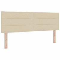 cabecero con cabecera manual crema 140 cm tela