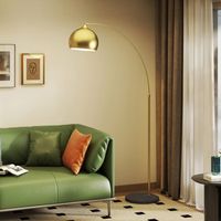 lampara de pie arco con altura y longitud ajustable 40 w homcom