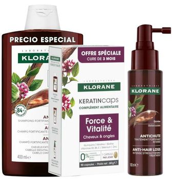 Klorane Pack Anticaída Cabello a la Quinina