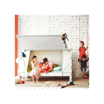 Mathy by Bols Original Kids Tent Cabin Bed available in 26 Colours - Mathy White