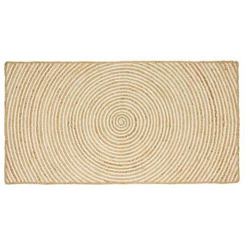 Alfombra De Área Blanco 100 X 200 Cm Yute Vidaxl