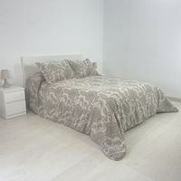 edredon conforter jacquard mandalas  funda cojin 135 cm rufino diaz marron