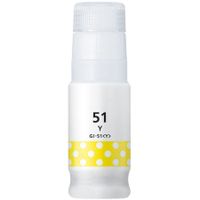 compatible yellow canon gi-51y ink bottle replaces canon 4548c001