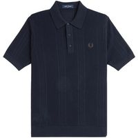 fred perry tops y camisetas fp pointelle panel knitted shirt para hombre