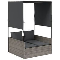 118x110x187 cm ratan - gris