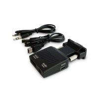 adaptador vga a hdmi savio cl-145 1080p negro machohembra usb 5v
