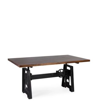 Mesa regulable 4/6 personas madera y hierro bicolor anch. 160 cm