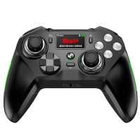 controlador de juego competitivo bsp-g8 de tres modos con pantalla de control central joystick de centro y gatillos de