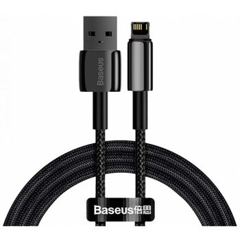 Cable USB a Lightning Baseus Tungsten 1 m Negro