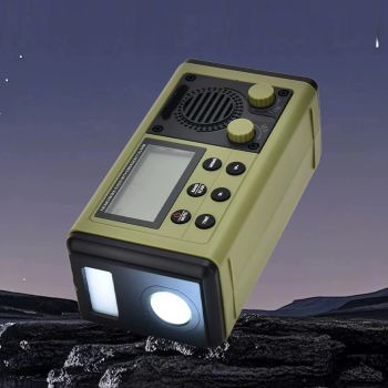 Radio de emergencia Hanrongda HRD907 con energía solar y manivela, batería portátil de 10000mAh, bandas de AM FM SW, lin