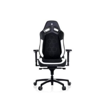 Silla gaming Vertagear SL5800 Alienware ergonómica blanco y negro con reposabrazos 4D