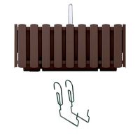 jardinera en plastico marron de 38x18x162cm