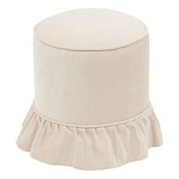 puf redondo fiora 36 cm de diametro color marfil - atmosphera createur dinterieur