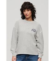 superdry para mujer w2012072a sudadera athletic essential gris l casual algodon manga larga