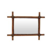 espejo rectangular de ratan 59 x 44 cm
