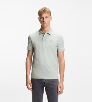 BOSS para hombre. 50507803 Polo Passenger gris (M), Casual, Algodón, Manga corta
