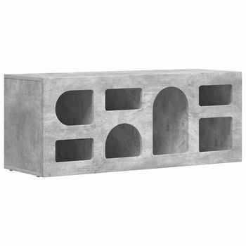 Mueble De Tv Elst 100 X 35 X 40 Cm Gris Concreto Vidaxl
