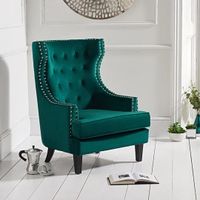 penelope green velvet armchair