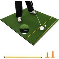 tapete de golf 3 en 1 alfombrilla de golf cesped sintetico densidad 25mm costway 152 x 117 cm