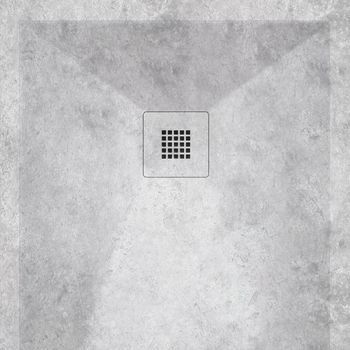 Plato De Ducha Resina Dekor Cemento  80x80 Cm