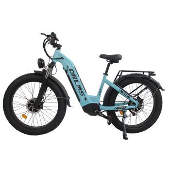 Bicicleta Eléctrica Orlms Mn-6, Doble Motor, Batería Extraíble De 52 V Y 23 Ah, Fat Bike De 26