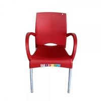 sillon resina alumnio ourika rojo