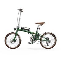 bicicleta electrica plegable onesport ot02 pro ligera 25 kmh para ciudad roja