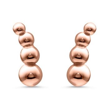 Pendientes de plata 925 bañados en oro rosa
