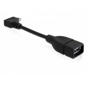 Cable Adaptador Micro-USB a USB-A DeLOCK 83104 0,11 m USB 2.0 Negro