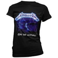 metallica tops y camisetas ride the lightning para mujer