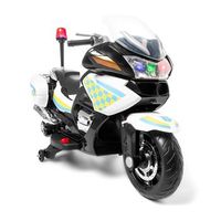 moto de policia para 2 ninos ataa pro 24v blanco - moto electrica infantil de bateria para ninos