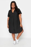 yours vestido tunica corto negro mujer curvy y tallas grandes yours