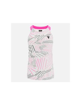Camiseta de Pádel Macron Prime Cd Iciar Blanco/Rosa Mujer