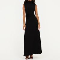 rotate birger christensen sleeveless woven maxi dress - uk 14