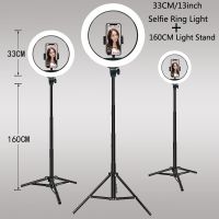 26 33cm luces de video luz regulable selfie led anillo de luz usb anillo de iluminacion lampara con tripode soporte para hacer youtube ringlight