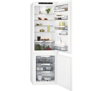 AEG SCE8181VTS Integrated 70/30 Fridge Freezer - White, White