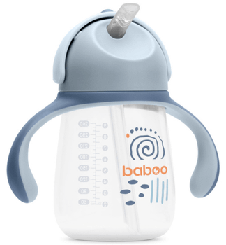 Baboo Vaso de Aprendizaje con Pajita Blue Haze +9m 260 ml