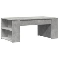 mesa de centro madera de ingenieria gris hormigon 102x55x42 cm vidaxl
