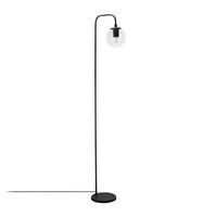lampara de pie viran-10960 negro metal vidrio 27x27x146