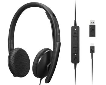 Lenovo 4XD1M45626 auricular y casco Auriculares Alámbrico Diadema USB Tipo C Negro