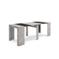 mesa consola extensible mesa comedor plegable 220 para 10 comensales comedor y cocina estilo moderno cemento