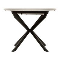 mesa de comedor con tapa de marmol extensible cm 100x78x100