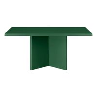 mesa de centro tablero laminado de 3cm verde cedar 100x60cm