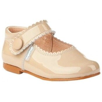 Angelitos Bailarinas 1502 MERCEDITAS CHAROL CON VELCRO Camel para niña
