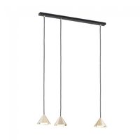 lampara de techo lout oro 3 luces