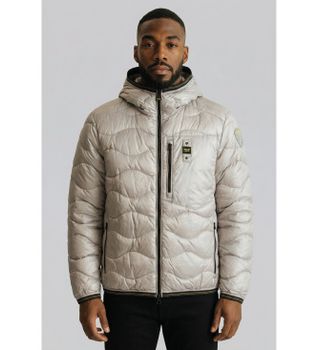 Blauer para hombre. 26SBLUC03177 Chaqueta Wave beige (M), Casual, Poliéster