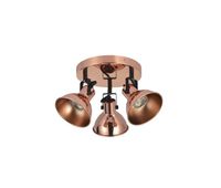 lampara de techo metal color cobre serie arabia 27cm